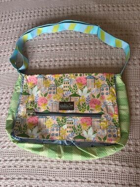 Matilda Jane Floral Messenger Bag in Yellow, Pink, Green and Blue